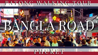 🇹🇭4K Bangla Road Walking Tour. Patong. Phuket. Thailand.