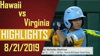 Little League World Series 2019 - Hawaii vs Virginia Highlights | LLWS 2019