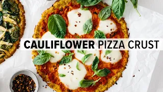 CAULIFLOWER PIZZA CRUST | best low-carb + keto pizza crust