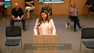 McLeod County Board Meeting September 7th, 2021