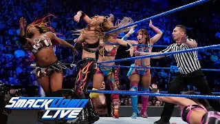 Asuka, Sane, Bayley & Moon vs. The IIconics, Rose & Deville: SmackDown LIVE, April 16, 2019