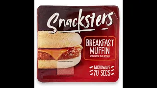 Snacksters Breakfast Muffin 99p With Cheese and Ketchup No AJB me... ALDI