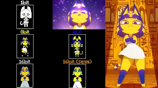 Ankha VS Ankha Bit animation meme dance