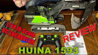 RC EXCAVATOR  **HUINA 1593 REVIEW**