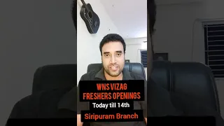 WNS Vizag Openings Details..