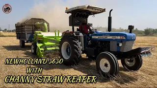 Channy straw reaper on Newholland 3630 special edition