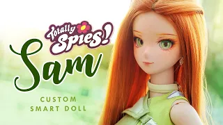 We redesigned SAM 💚 from TOTALLY SPIES • Smart Doll OOAK Custom Doll
