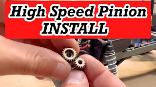 How to Install the HIGH SPEED PINION GEAR in a Traxxas Stampede 2wd