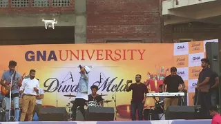 Akhil live singing Zindagi song At GNA UNIVERSITY