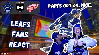 69! | Leafs Fans React (TOR 4-5 DET)