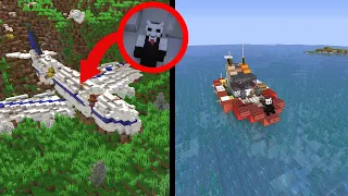 Uçağımız Issız Adaya Düştü! - Minecraft