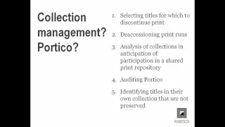 Portico Comparison Tools for Collection Management 2016