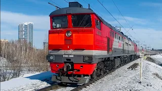 2ТЭ10Ут-0080 с пассажирским поездом № 102 Нижневартовск-Пенза