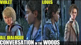 Violet & Louis Talk With Clementine In The Woods (All Dialogue) TWD The Final Episode 4