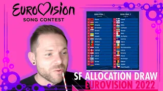 REACTION | Eurovision Song Contest 2022 Semi-Final running order | Eurovision 2022 Reaction