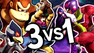 Can 3 Gamers beat ONE Smash Bros. Pro?