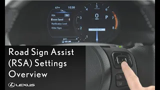 Lexus How-To: Adjust the IS Road Sign Assist Settings | Lexus