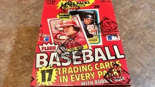 1981 FLEER BASEBALL CARDS BOX OPENING! (Throwback Thursday)