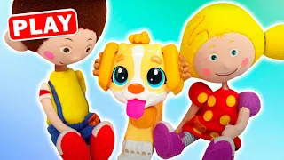 KyKyPlay - Плей До Щенок Заболел - Play Doh - Как кукутики вылечили щенка - Играем и Лепим