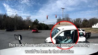 MAN BRAKE CHECKS TRUCK IN FRONT OF A COP | A Day in the Life of a Trucker