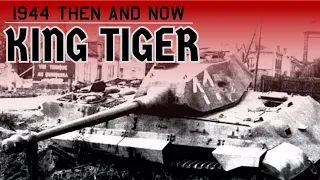 Abandoned King Tiger in Normandy Then and Now