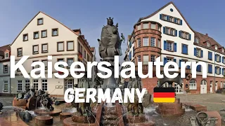 Walking in KAISERSLAUTERN GERMANY -  City Center / Japanese Garden / Kaiserpfalz / Stiftskirche