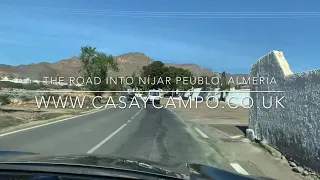 The road into Níjar pueblo, Almería, Andalusia.