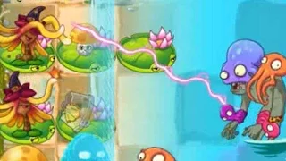 Plants vs Zombies 2 - Witch Hazel vs Octo Zombie in Big Wave Beach | Big Brain #3 Pinata 10/01/2016