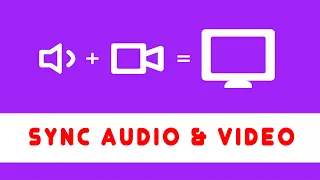 Sync audio and video when recorded separately - editing with free program