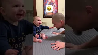 Pop Plays Peekaboo with Baby 😂 #shorts #tiktok #cutebaby