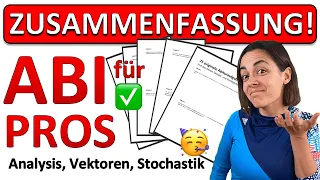 🚀🚀🚀 MEGA ZUSAMMENFASSUNG MATHE ABI 2024 | 75 ORIGINALE Abitur Aufgaben Analysis Vektoren Stochastik