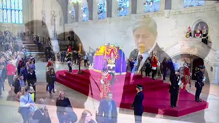 IRENE MARCOS NG PILIPINAS SA LYING IN STATE NI HM QUEEN ELIZABETH II WESTMINSTER PALACE SA LONDON UK