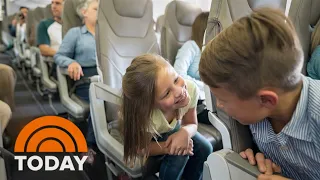 Should solo air travelers switch seats to accommodate families?