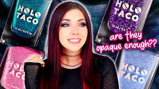 Holo Taco Royalty Shimmering Secrets Nail Polish Collection Swatch & Review || KELLI MARISSA