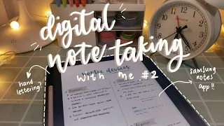 digital note taking with lil stickers on samsung tab s6 lite📄 || w/ samsung notes app