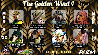 ✨The Golden Wind 4 TOP 8✨ | Jojo's All Star Battle R Tournament