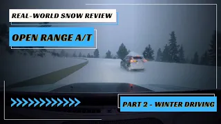 Les Schwab Open Range A/T Tires Part-2 - Snow Review
