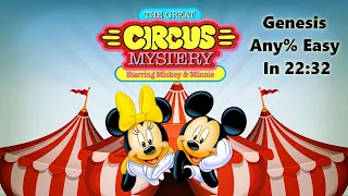 The Great Circus Mystery Starring Mickey & Minnie Genesis Any% Easy in 22:32