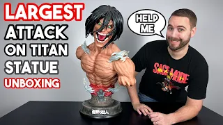 UNBOXING! A LIFESIZE Eren Yeager Statue | Attack on Titan