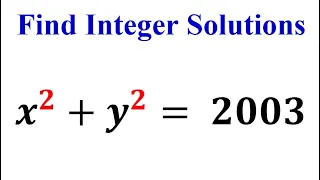 Find All the Integer Solutions | Use This Tricks