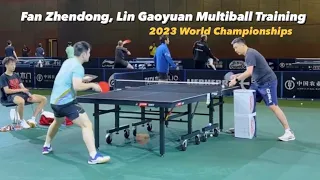 Fan Zhendong, Lin Gaoyuan, Chen Meng and more Training 2 | 2023 World Championships