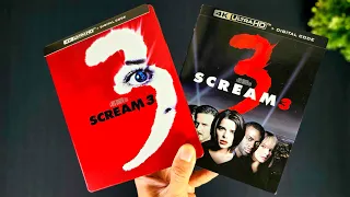 Scream 3 4K Bluray Steelbook Unboxing | Disc Menu Reveal