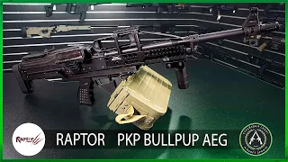 Обзор Raptor ПКП BULLPUP (PKP BULLPUP AEG). Страйкбольный пулемёт.