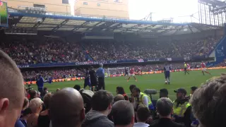 Arsenal fans at Stamford Bridge (Chelsea)