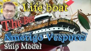 How to make wood Ship,#Lifeboat,#Ship, #AmerigoVespucci,