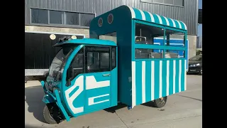 tuktuk electric tricycle food truck cart