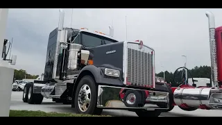 2020 Kenworth W900 Grey Semi Truck Full Walkaround Exterior and Interior