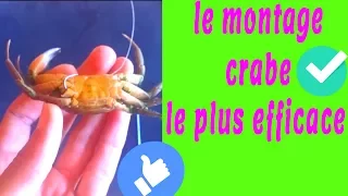 le montage de crabe le plus efficace et le plus utilisé surtout pour la dorade