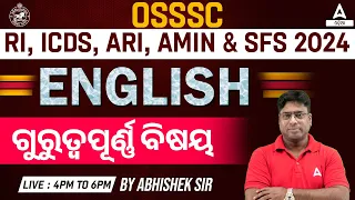 RI ARI AMIN, ICDS Supervisor, Statistical Field Surveyor 2024 | English Class | Important Questions