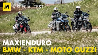 Moto Guzzi V85TT vs KTM 790 ADV vs BMW F850GS ADV: TEST maxienduro 2019! [English sub.]